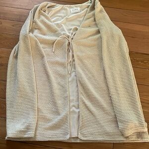 Sabo Skirt waffle tied sweater size large